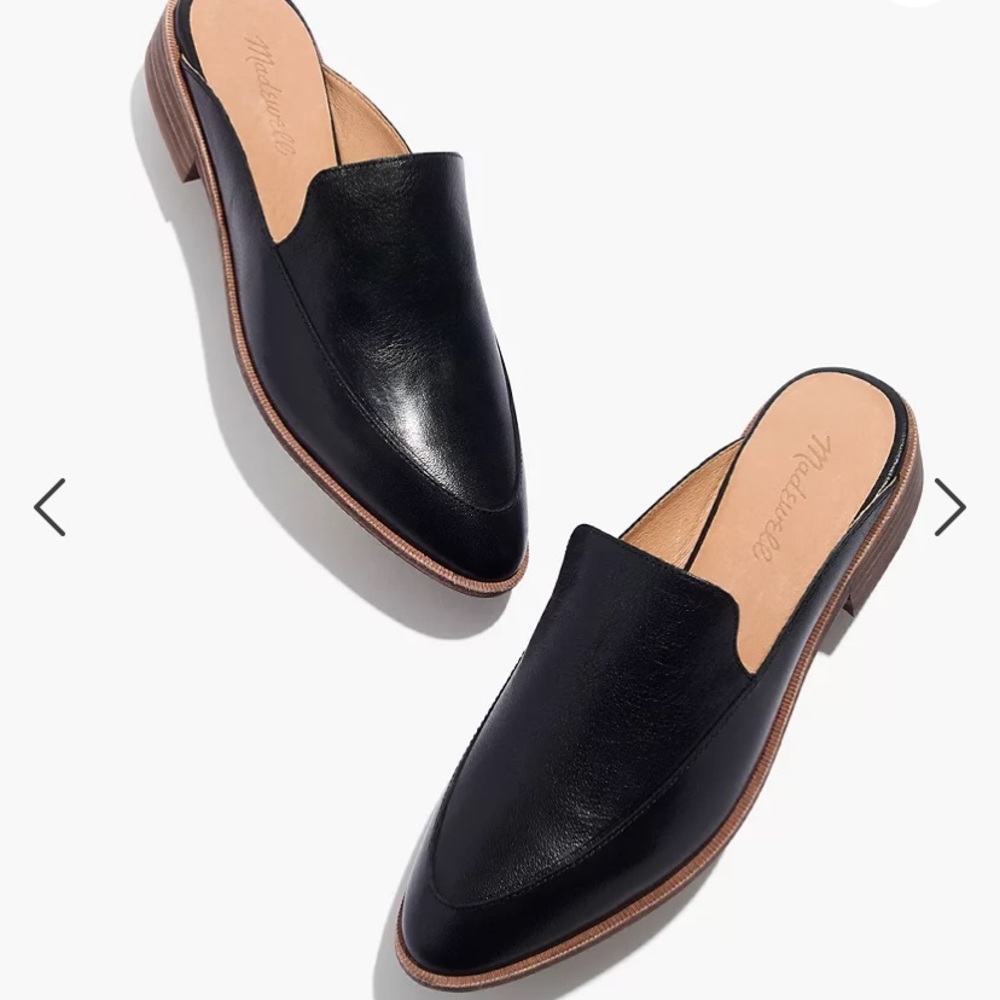 Madewell The Frances Loafer Mule in Leather